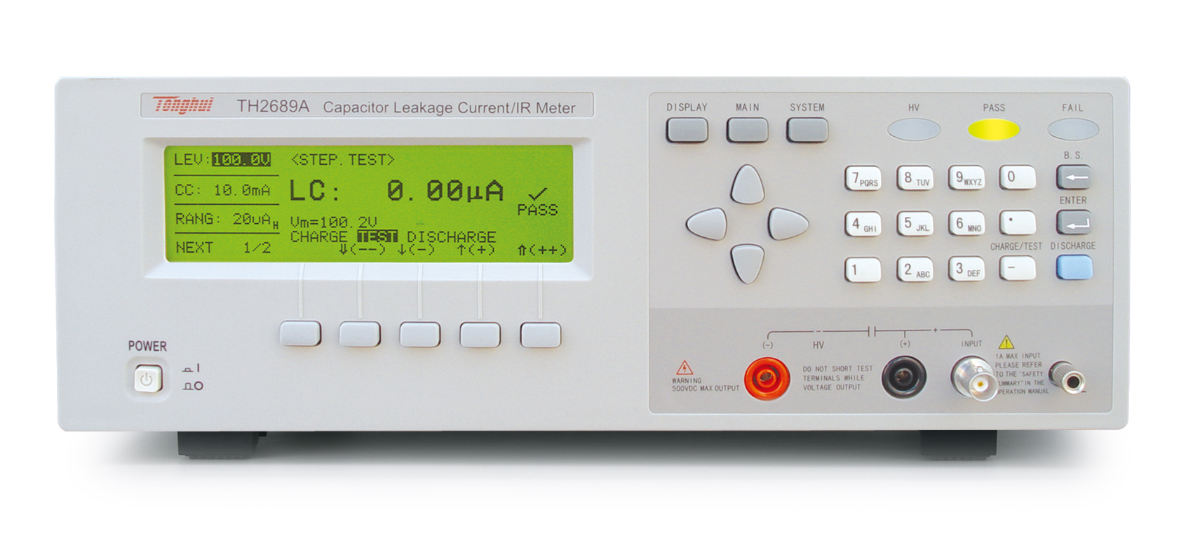 同惠TH2689A 電容器漏電流/絕緣電阻測(cè)試儀